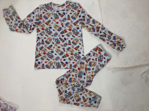 Children's Cartoon Print Long Sleeve Clothing Set