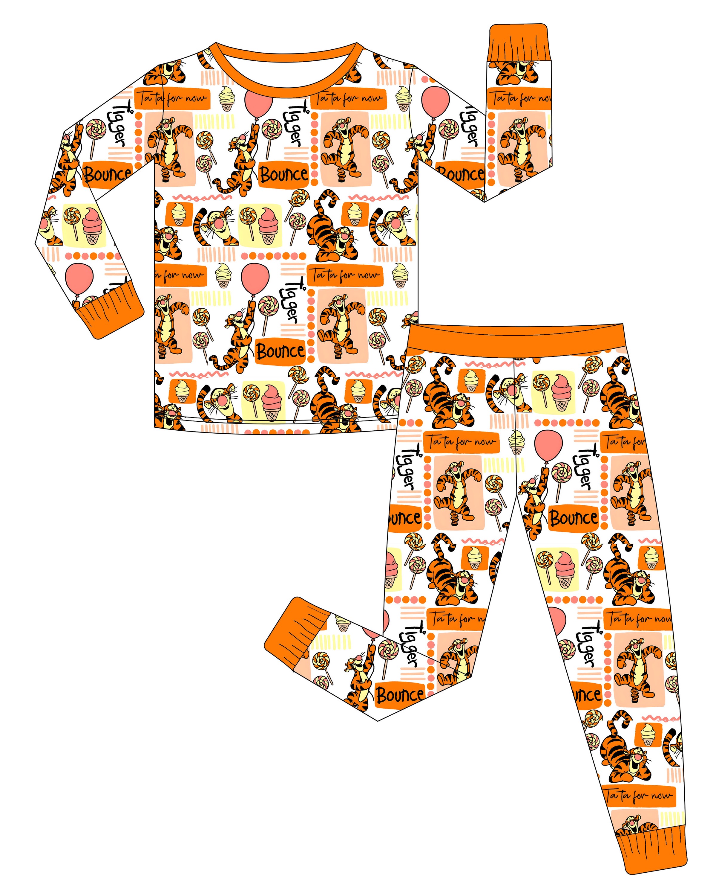 Tigger Long Sleeve Pajama Set