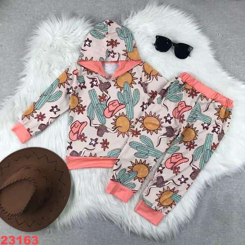 Kid's Printed Hoodie and Pants Set