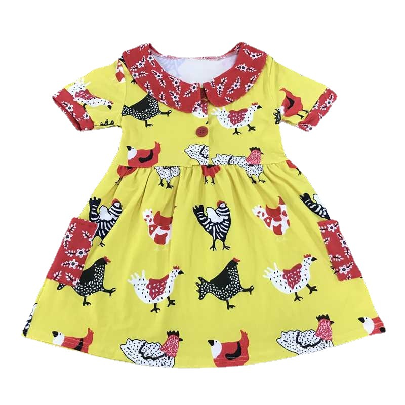Children's Printed Chicken Dress