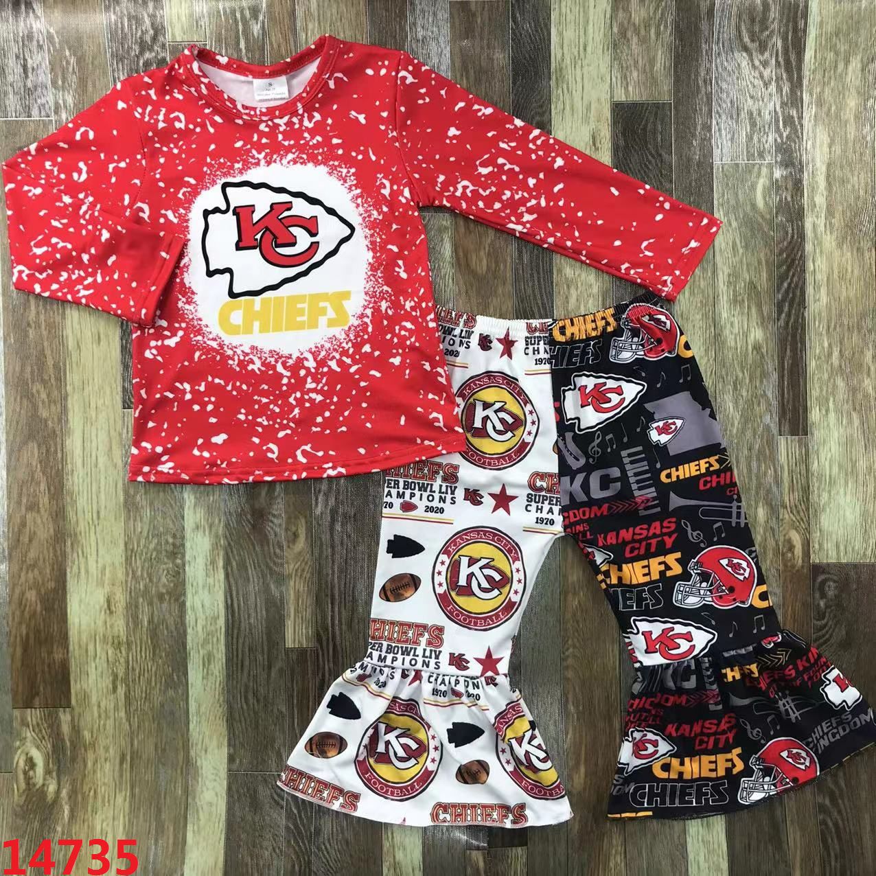 Kansas City Chiefs Long Sleeve Outfit for Kids