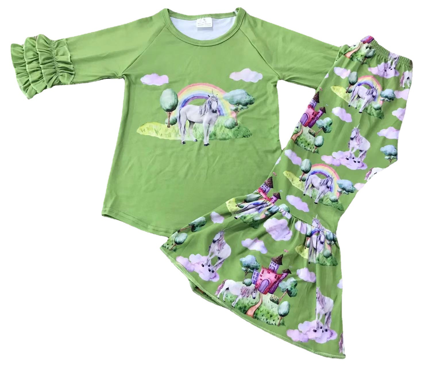 Unicorn Print Long Sleeve Set for Kids