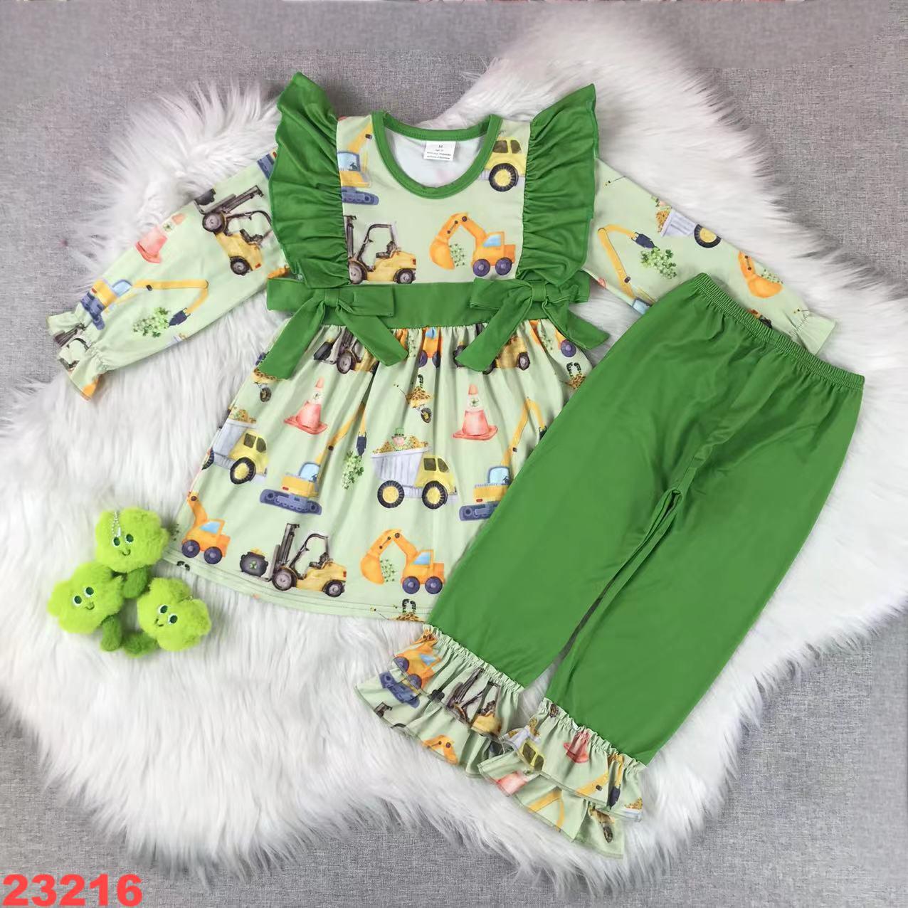 Children's Long Sleeve Construction Theme Outfit Set