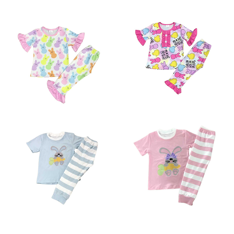 Children's Bunny Graphic Pajama Set