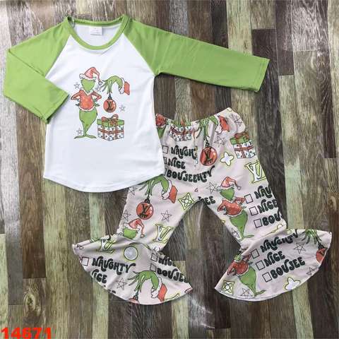 Children's Long Sleeve Christmas Themed Set