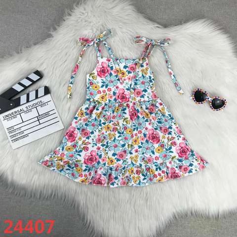 Floral Sleeveless Girl's Dress
