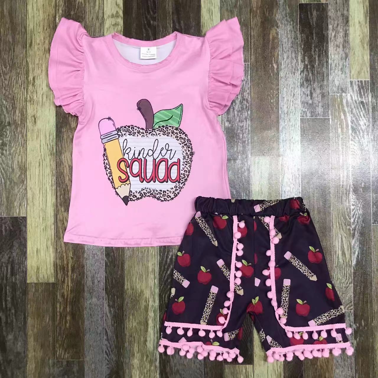 Kinder Squad Ruffle Sleeve Short Set