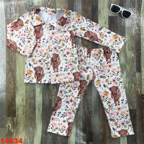 Floral Long Sleeve Children's Outfit