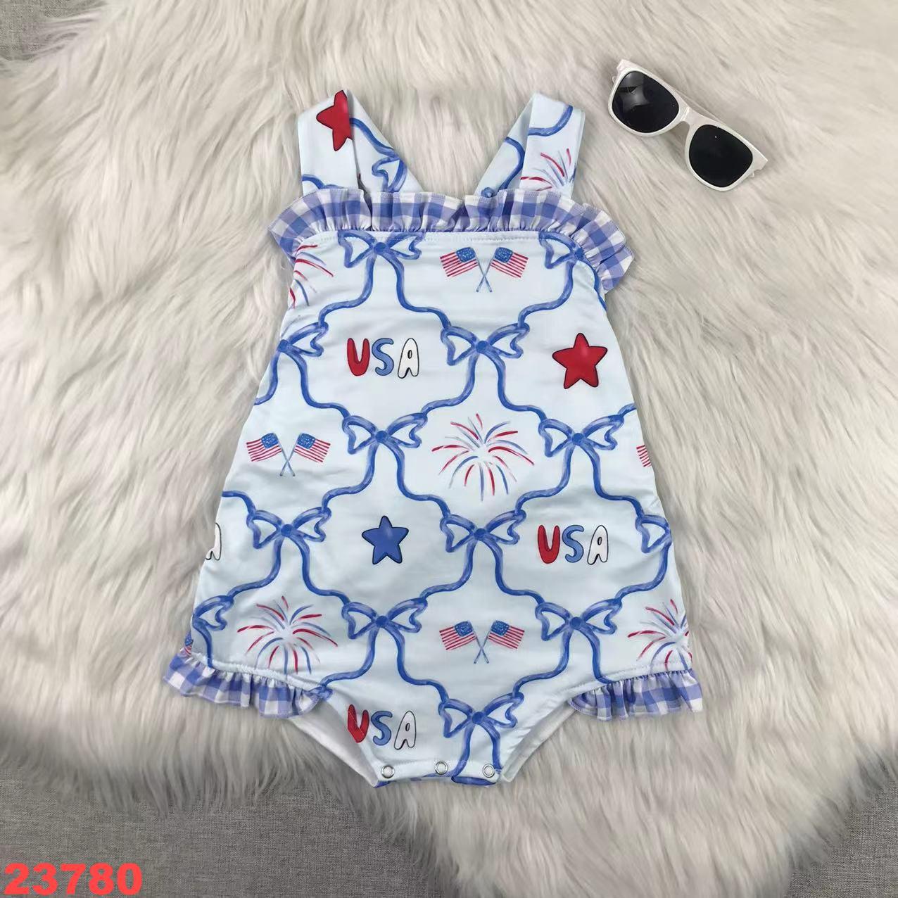 Patriotic USA Baby Romper