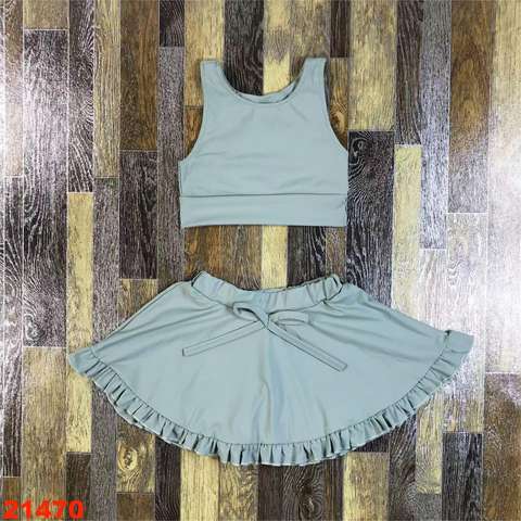 Children's Sleeveless Top and Skirt Set