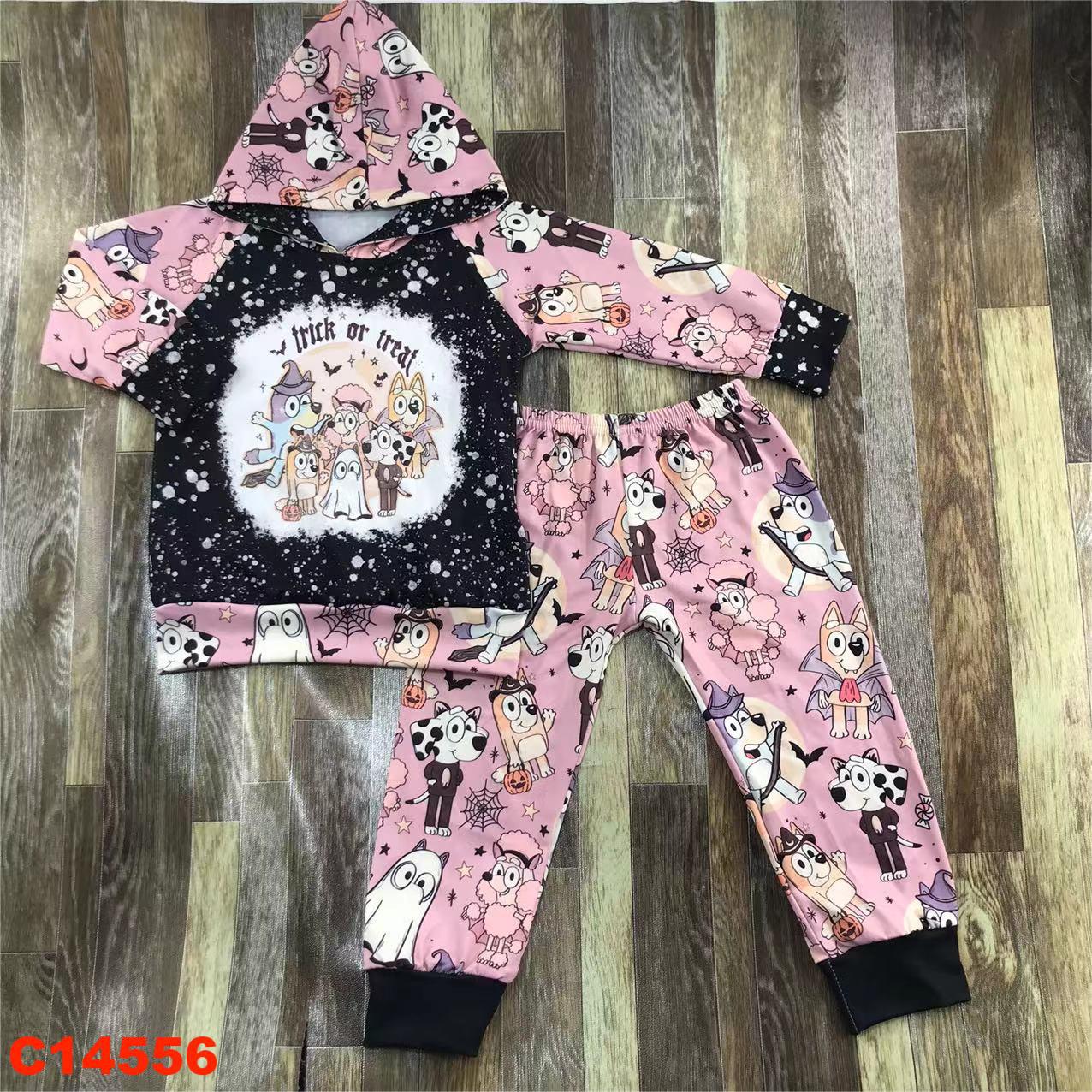 Children's Halloween Long Sleeve Hooded Set