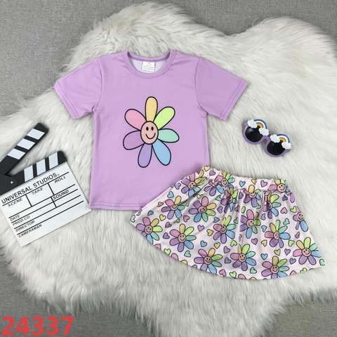 Children's Floral Short Sleeve Set