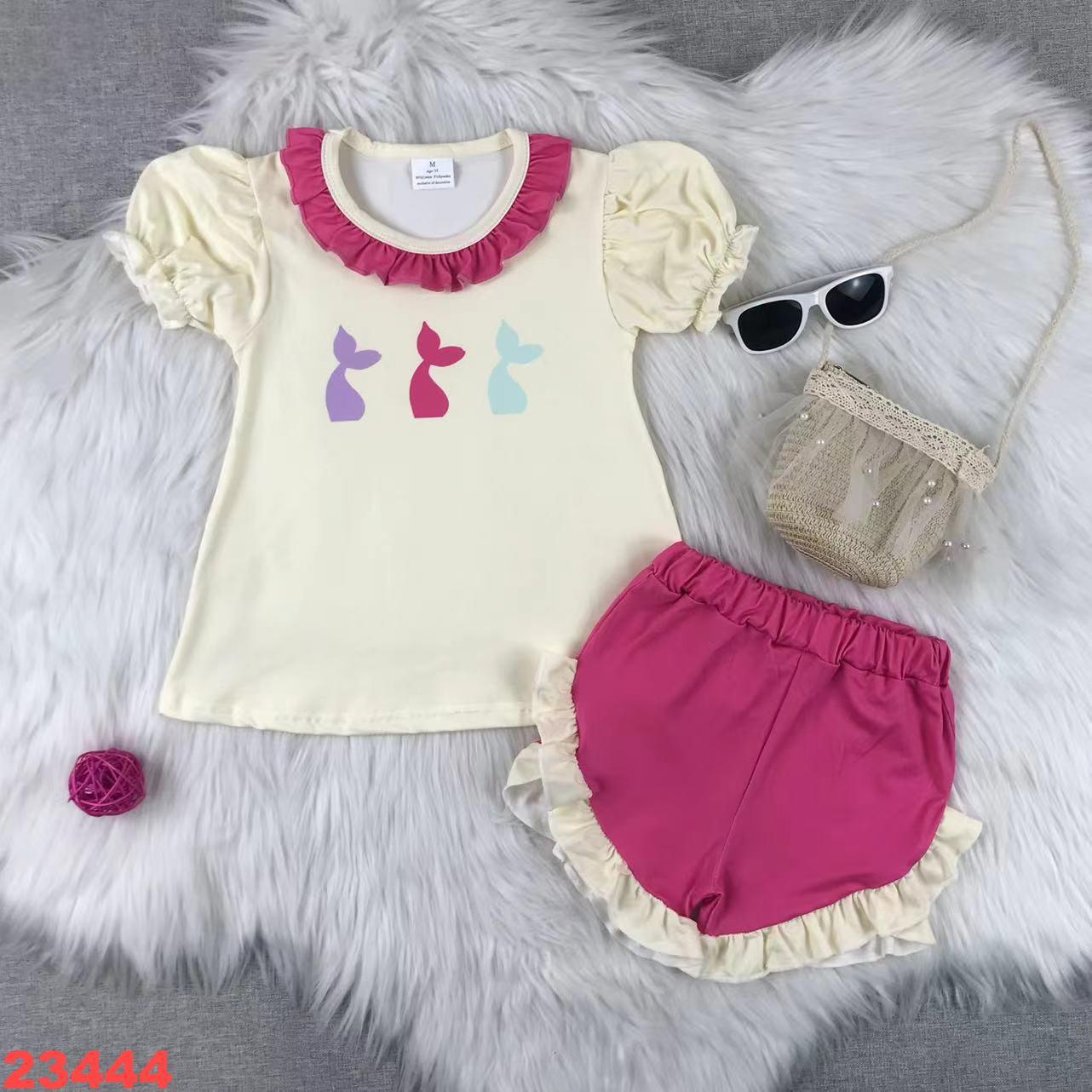 Girls' Short Sleeve Top and Shorts Set
