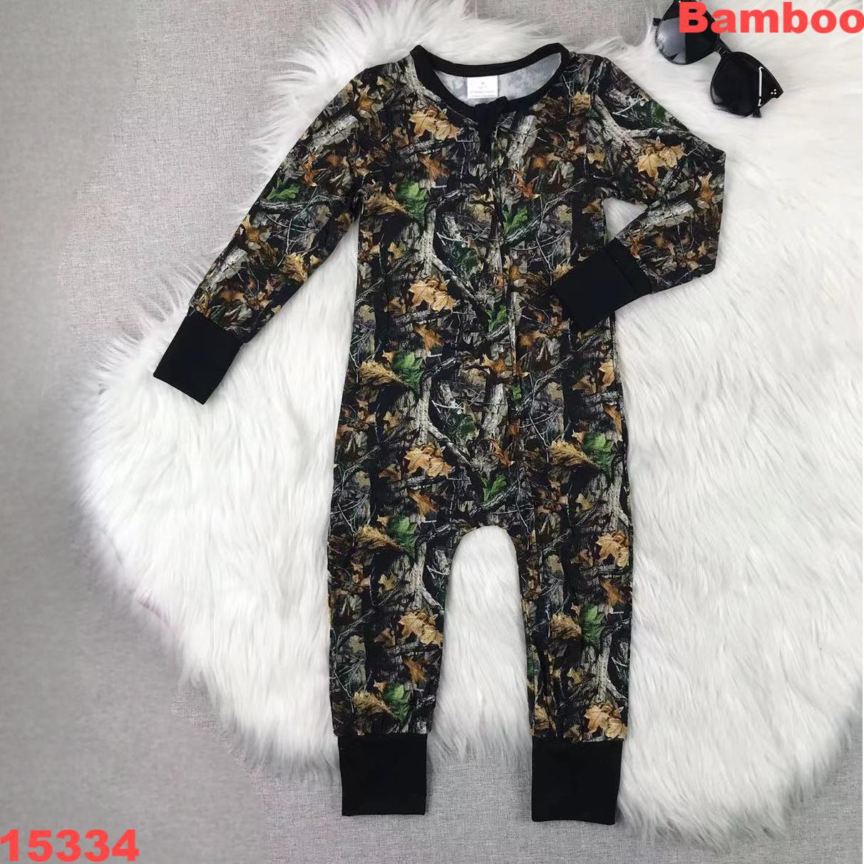 Children's Long Sleeve Camouflage Onesie
