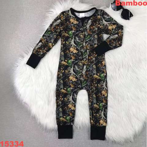Children's Long Sleeve Camouflage Onesie