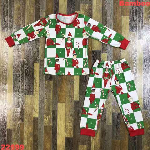 Children's Christmas-Themed Long Sleeve Pajama Set
