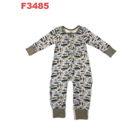 Children's Long Sleeve Printed Sleepsuit