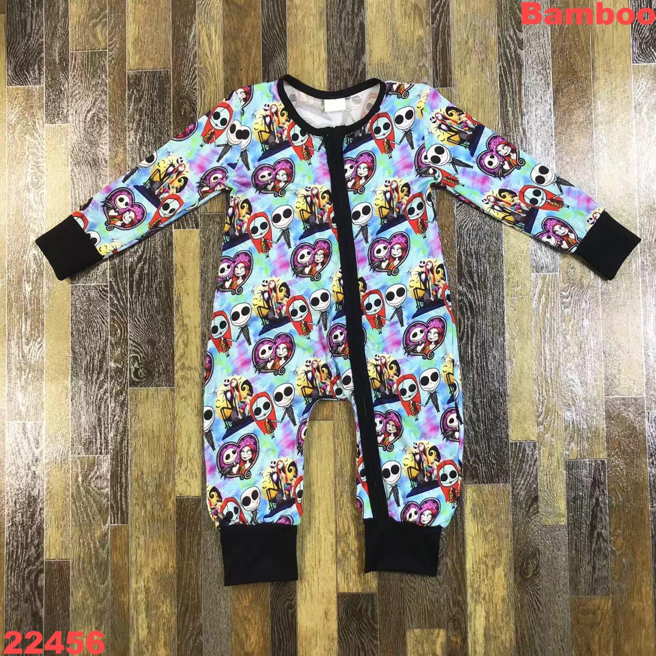 Colorful Printed Long Sleeve Romper