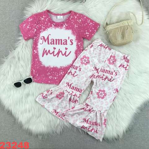 Mama's Mini Floral Printed Short Sleeve Set