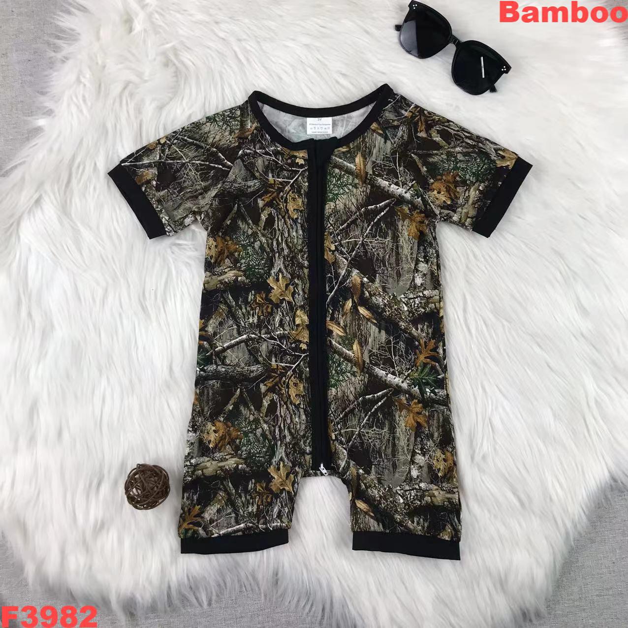 Camouflage Print Short Sleeve Romper