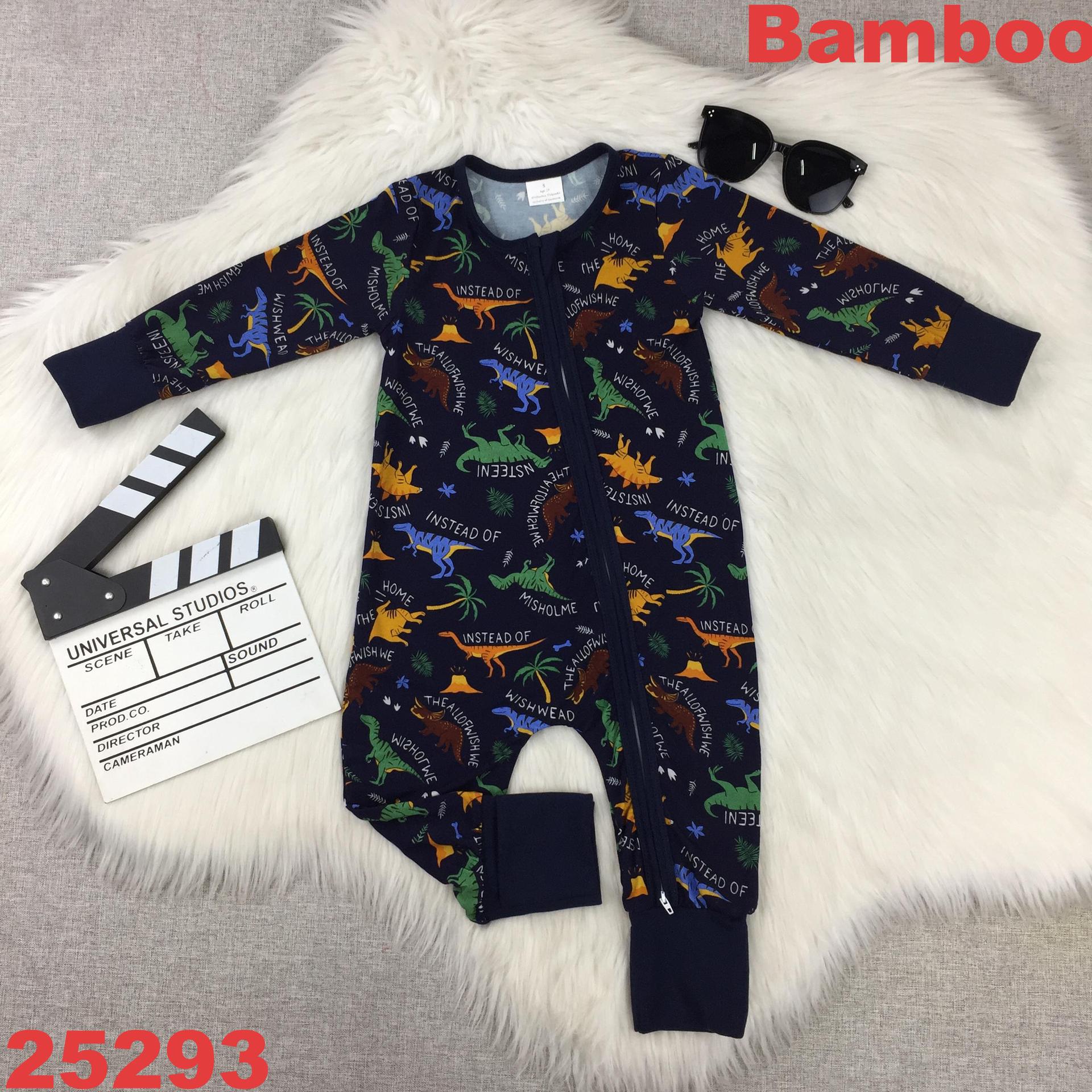 Children's Long Sleeve Dinosaur Print Romper