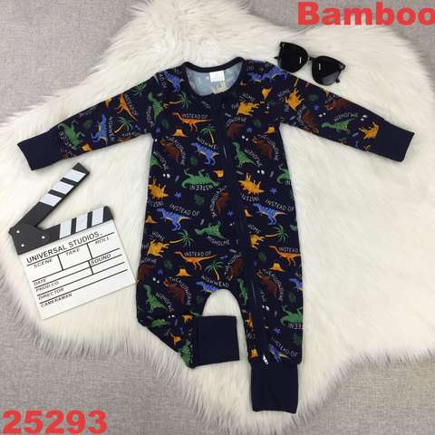 Children's Long Sleeve Dinosaur Print Romper