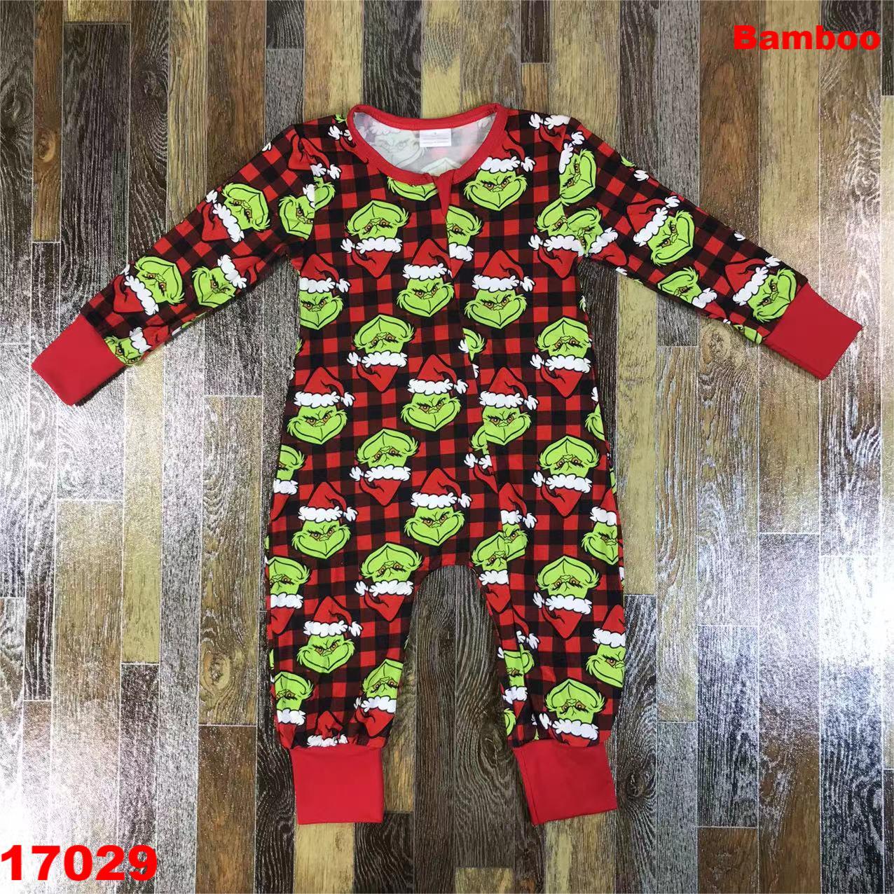 Christmas-themed Long Sleeve Romper for Kids
