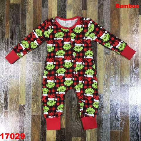 Christmas-themed Long Sleeve Romper for Kids