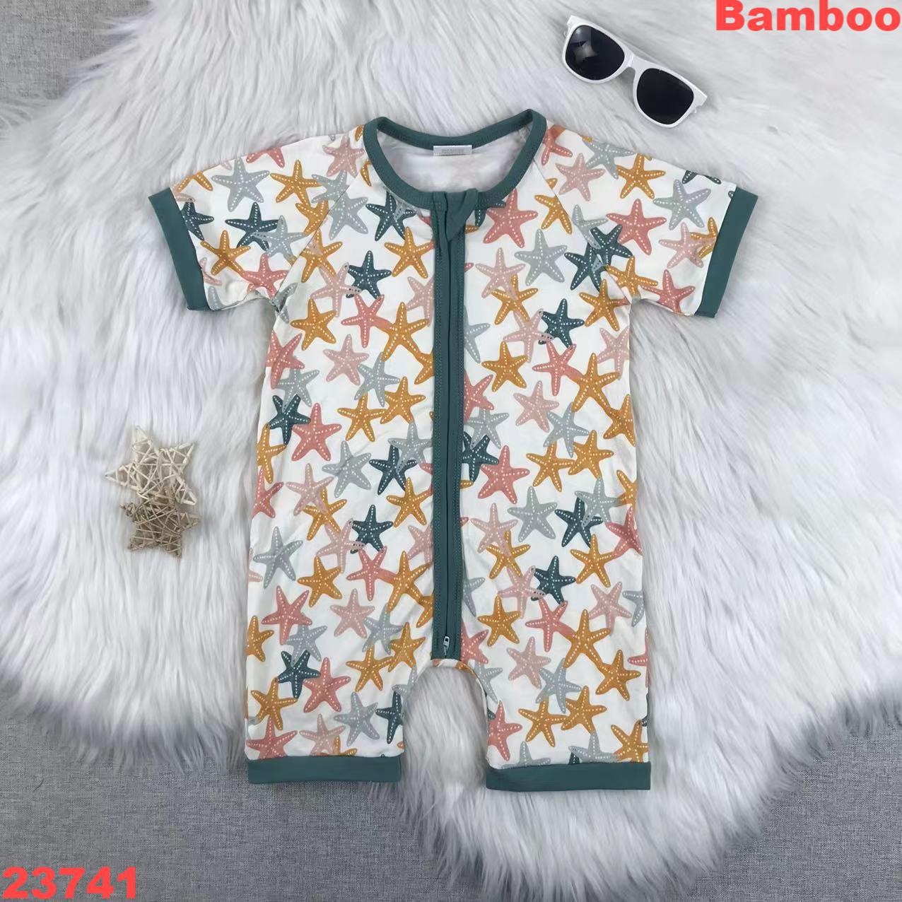 Starfish Print Short Sleeve Romper
