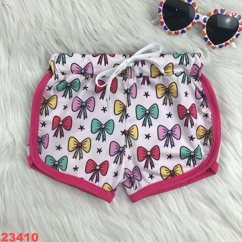 Kids Bow Print Shorts
