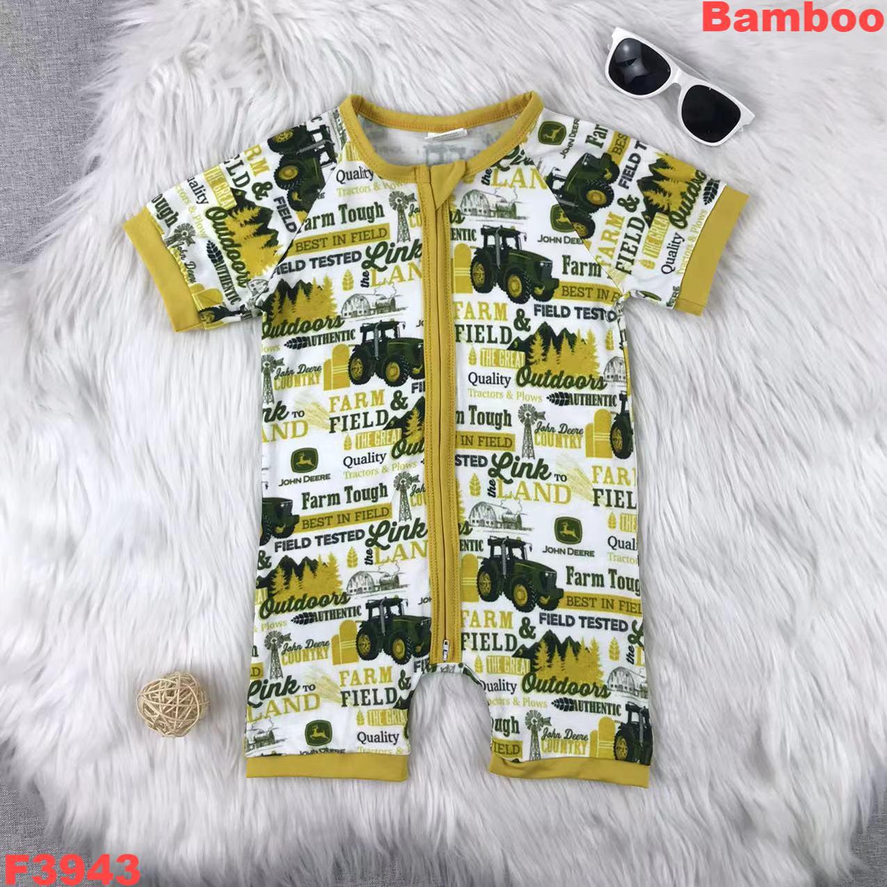 Farm Themed Short Sleeve Romper
