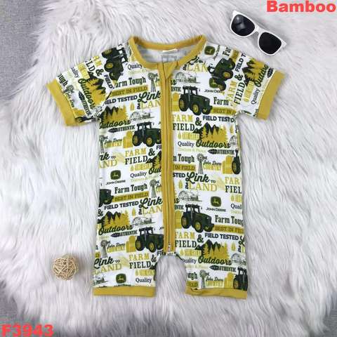 Farm Themed Short Sleeve Romper