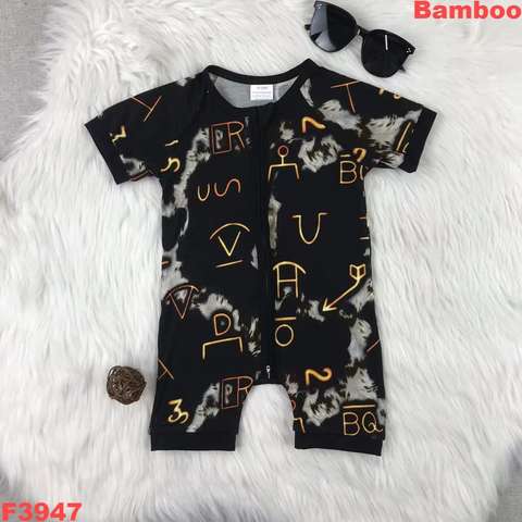 Graphic Print Baby Romper