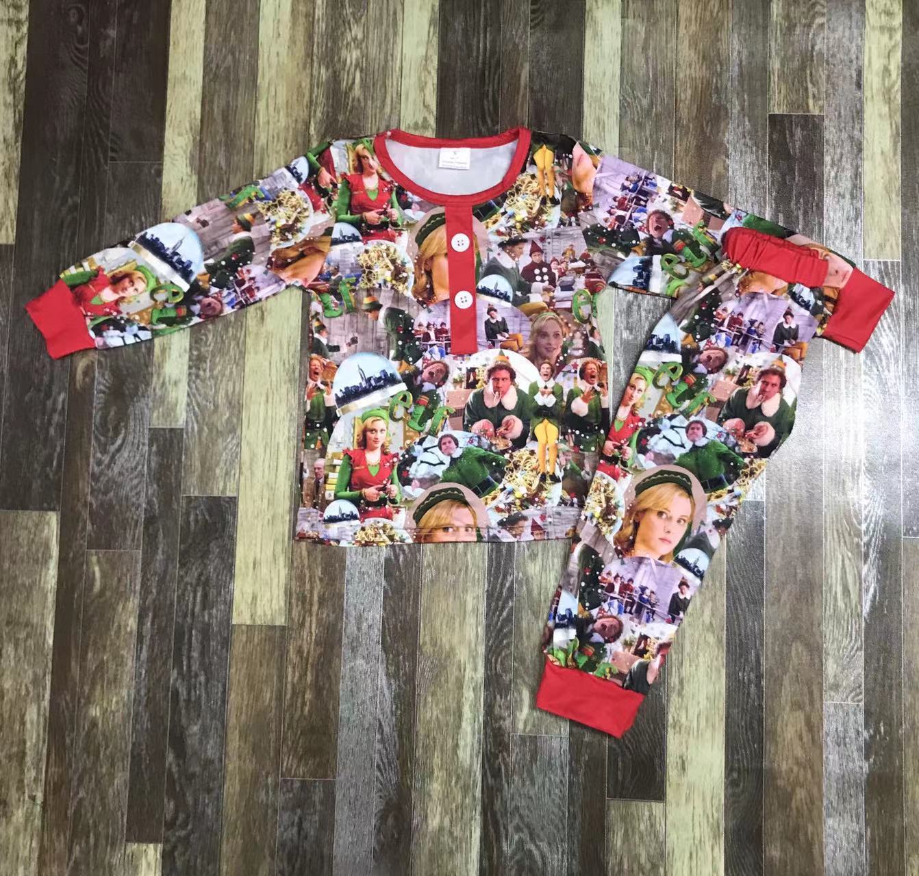 Festive Long Sleeve Children's Sleepwear Set
