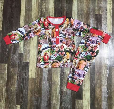 Festive Long Sleeve Children's Sleepwear Set