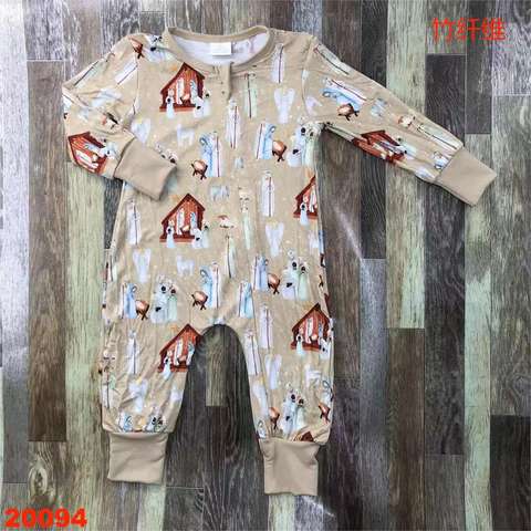 Baby Long Sleeve Printed Romper