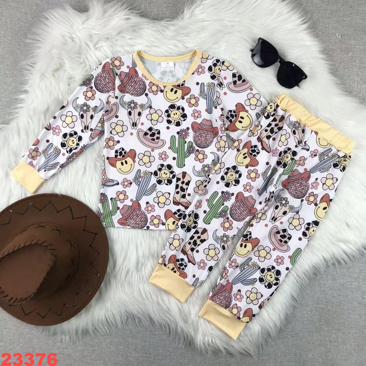 Children's Western-Themed Long Sleeve Set
