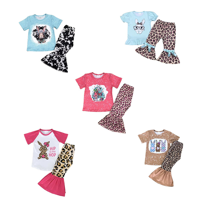 Children's Graphic Short Sleeve Outfit Sets