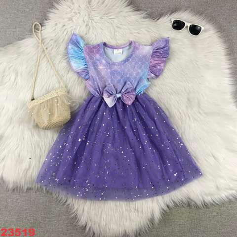 Girls' Glittery Mermaid-style Dress