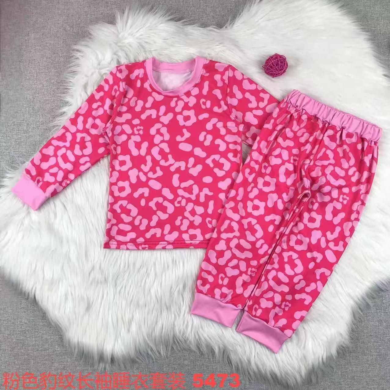 Leopard Print Long Sleeve Pajama Set