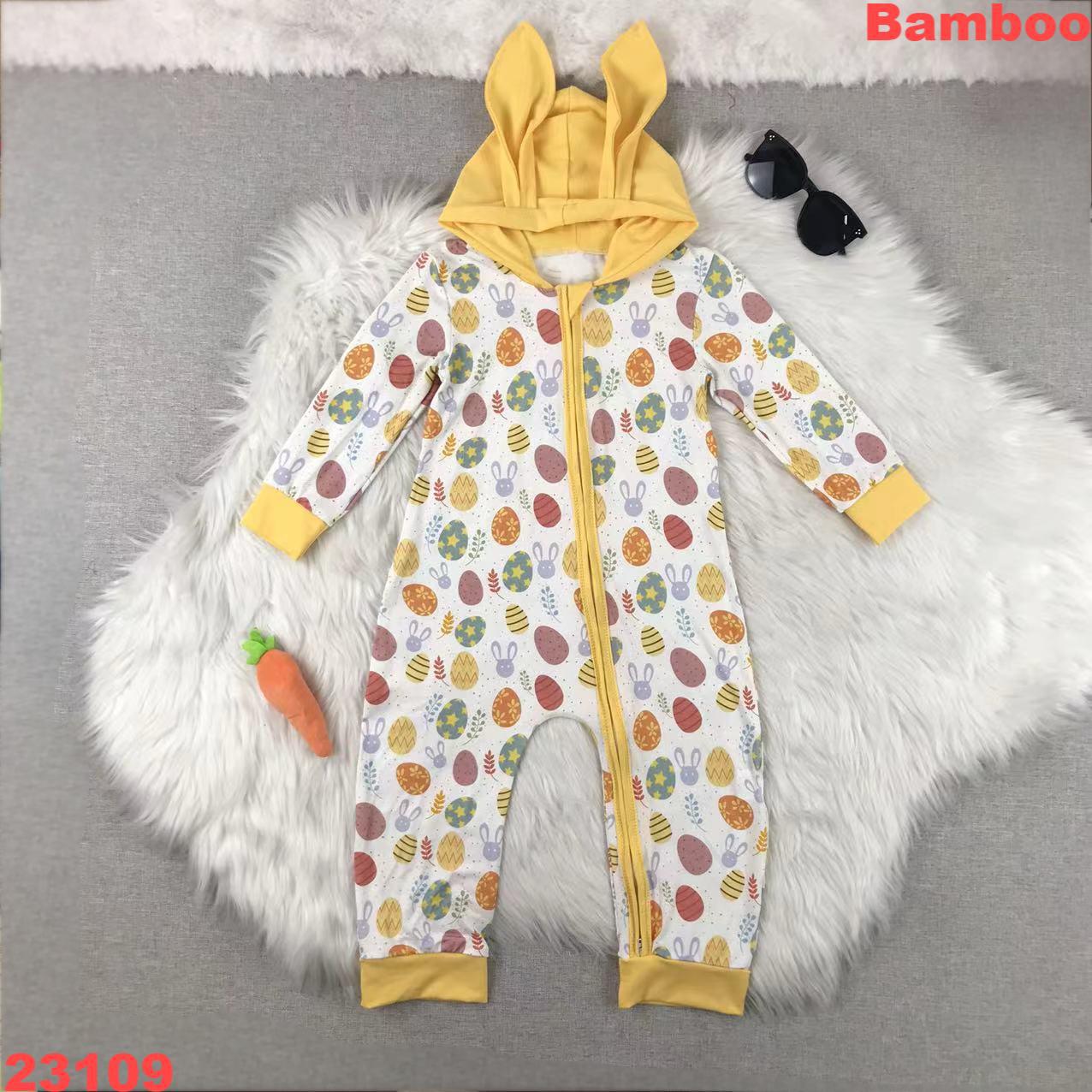 Easter Bunny Hooded Long Sleeve Romper