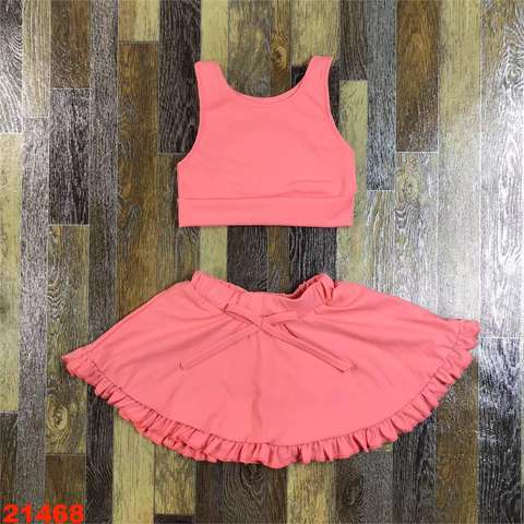 Sleeveless Top and Skirt Children's Set