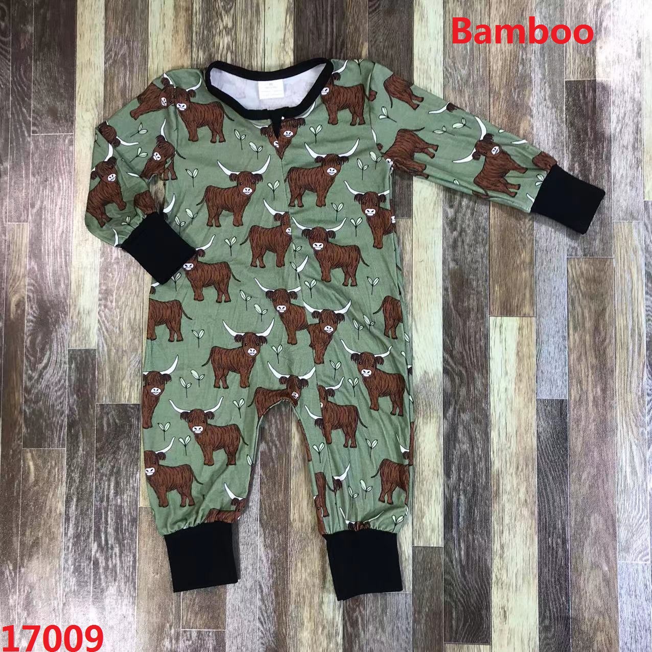 Long Sleeve Animal Print Romper for Kids