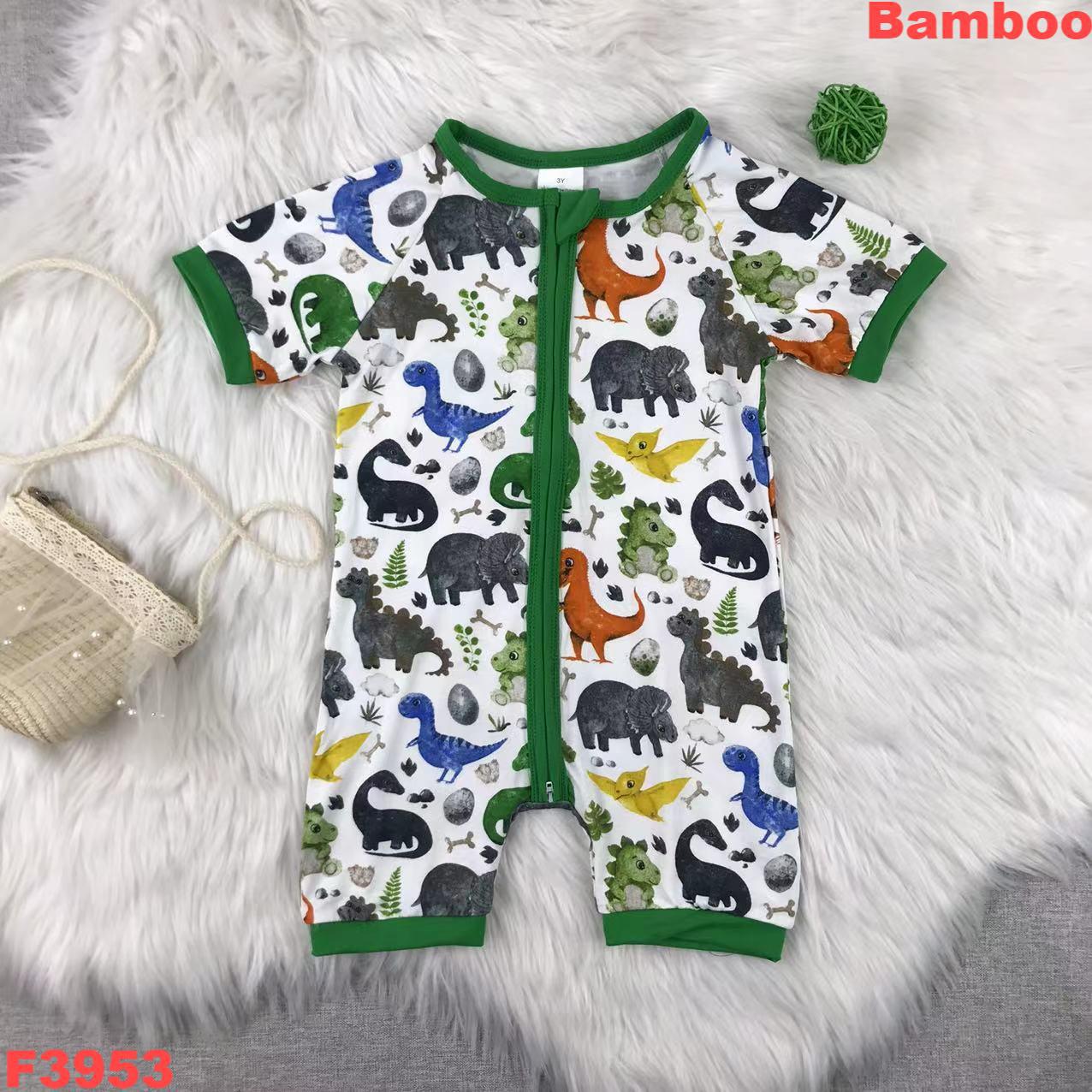 Dinosaur Print Short Sleeve Romper