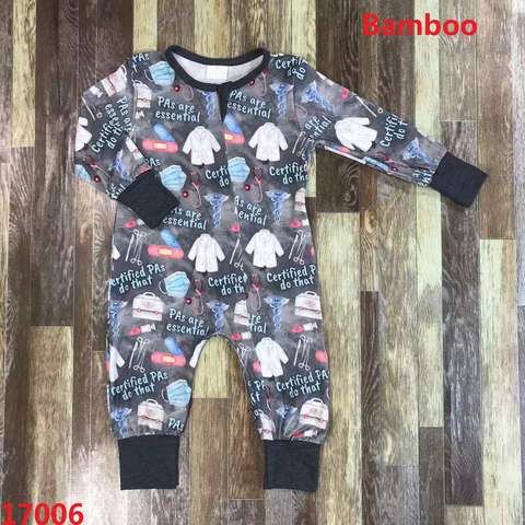 Children's Long Sleeve Medical-Themed Romper