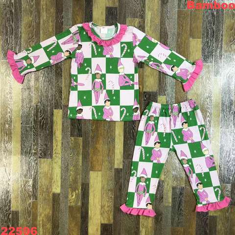 Festive Long Sleeve Elf Kids Set