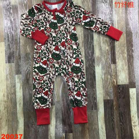 Christmas Pattern Long Sleeve Romper