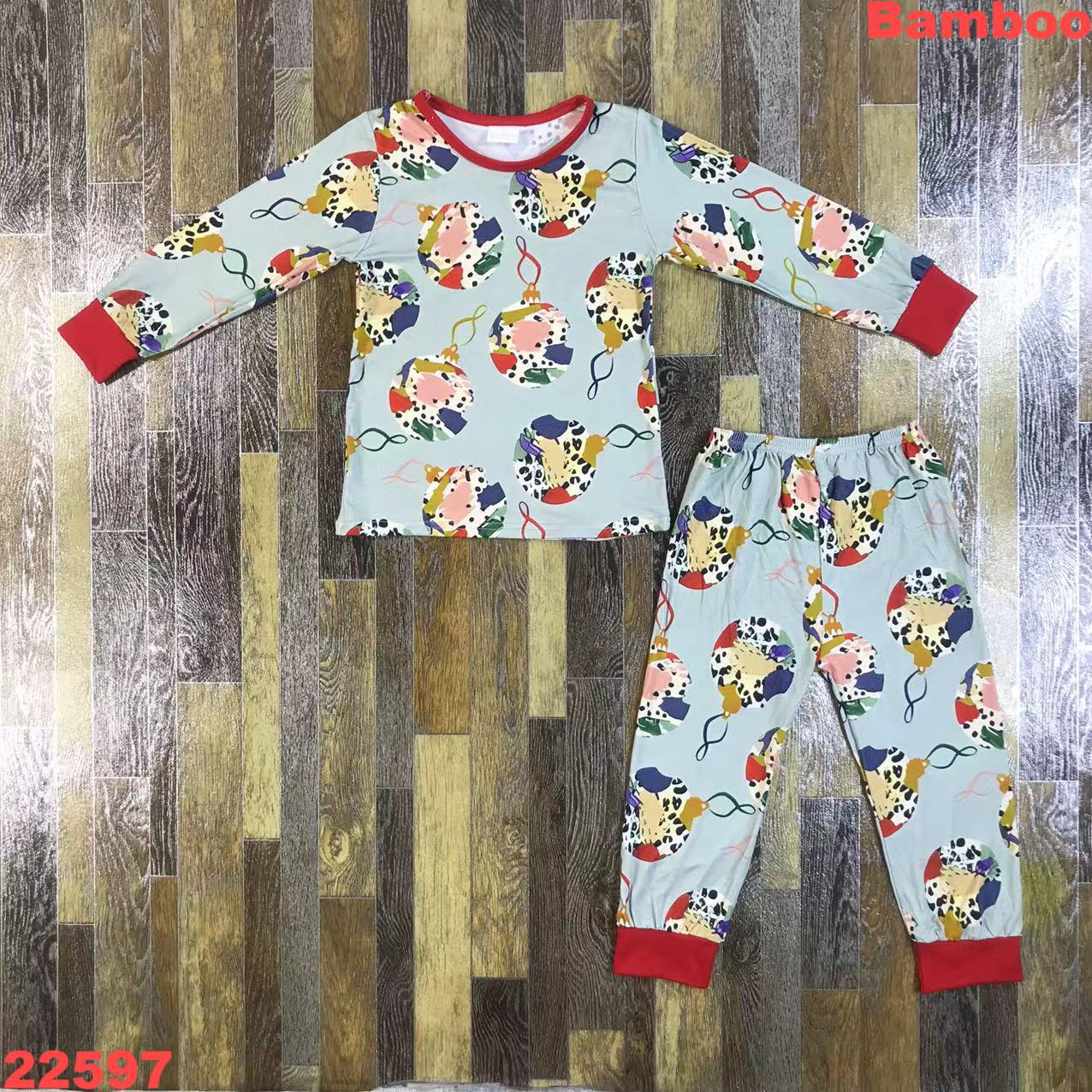 Children's Printed Bamboo Long Sleeve Set
