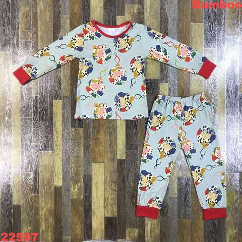 Children's Printed Bamboo Long Sleeve Set