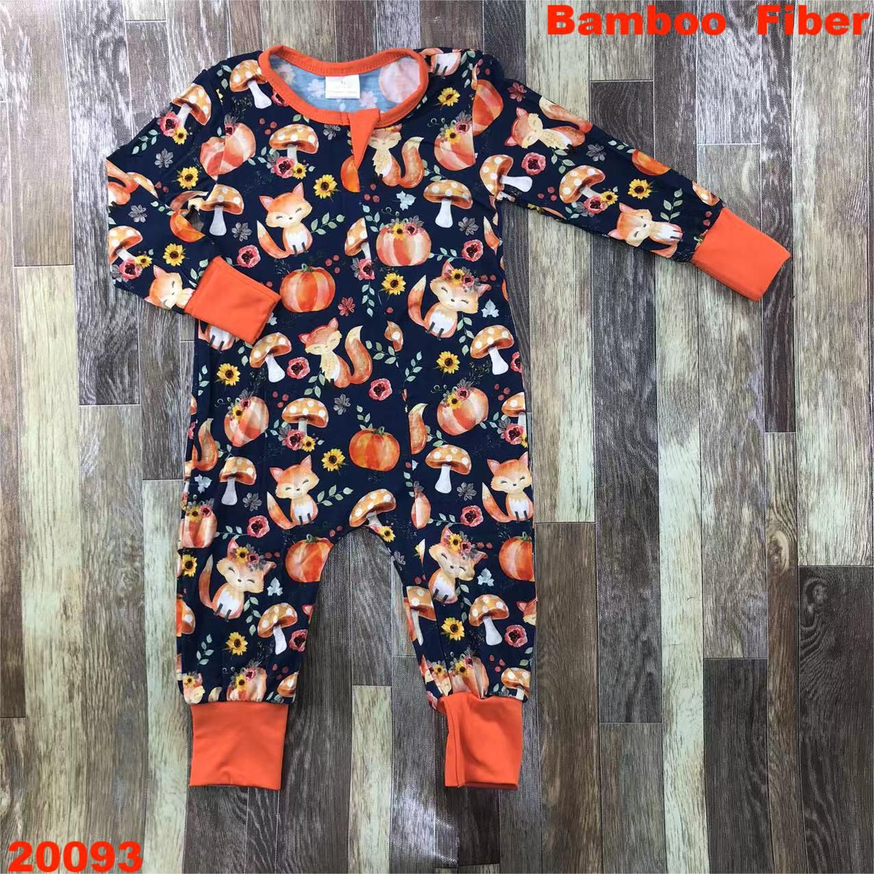 Children's Long Sleeve Bamboo Fiber Onesie